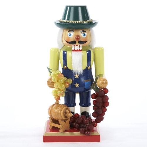 Kurt S. Adler Kurt Adler Wooden Winemaker, 10.25-Inch Nutcracker - Image 4