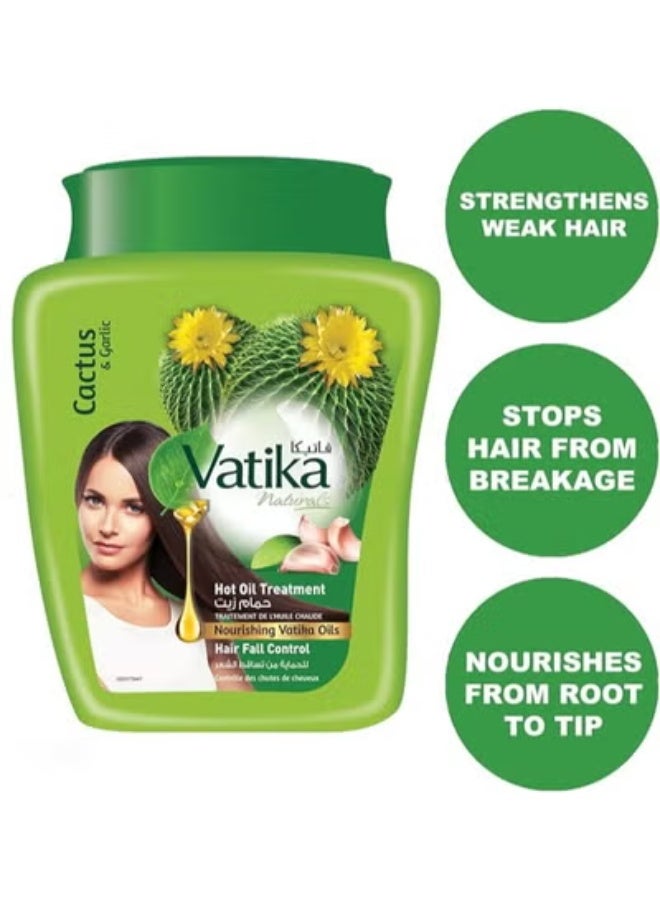 Vatika  Cactus And Garlic  Hot Oil Treatment Hair Fall Control 500g - Image 3