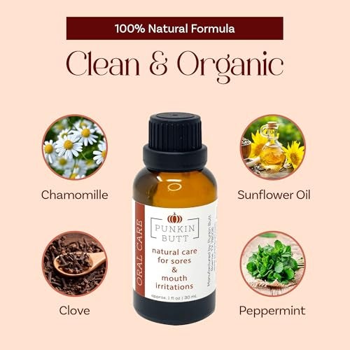 Punkin Butt Teething Oil for Adults, Soothing Oral Care for Mouth Irritations, Gums & Sores, Herbal-Infused Blend with Essential Oils, 1oz Bottle with Dispensing Tip - Image 4