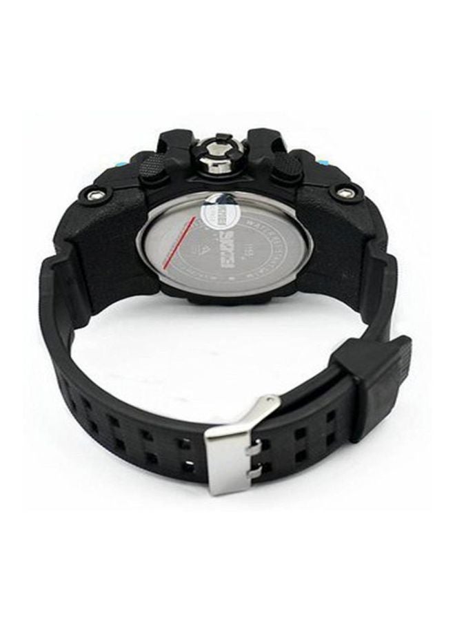 Men's Water Resistant Analog Digital Wrist Watch 1155 - 55 mm - Black - Image 2