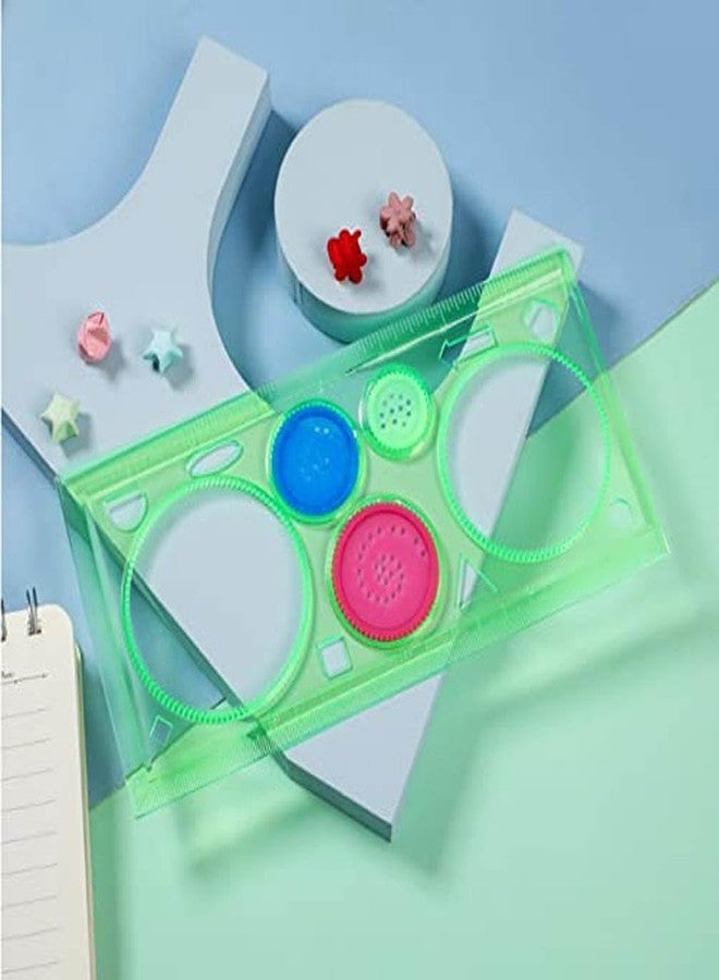 Firstly Creative Gift Designer Spirograph Geometric Ruler With Unicorn Ten In One Colour Pen Drafting Tools Art And Craft Sets School Stationery Return Gift For Children Kids Students - Multicolor - Image 4