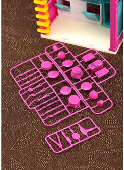 Apexma Lola's Portable 3-Storey Doll House - Three-Storey Doll House with Accessories  - Image 5