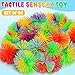 SHQDD 24PCS Stringy Balls Sensory Stringy Ball 275 inch Soft Rainbow Pom Bouncy Stocking Stuffers for Kids Monkey Pom Balls Fidget Toys Stress Ball Birthday Gifts for Boys Girls Ages 3 - Image 4