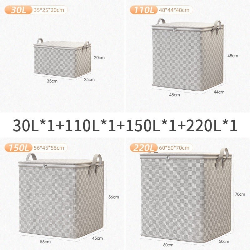 Household Clothes Storage Bag Quilt Storage Box Moving Bedroom Storage Bag Organize Large Capacity Clothes Storage Box - Image 1