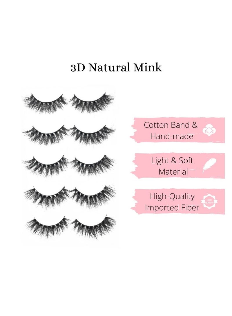Calla Lashes 5 Styles Faux Mink Lashes Luxurious Volume Fluffy Natural Soft Thick Eyelashes W14 - Image 5