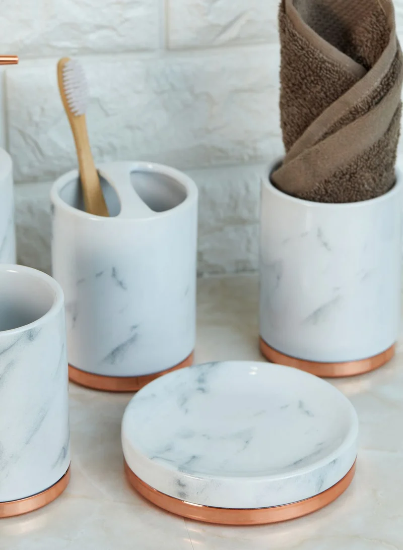 Noire Edit Marble & Rose Gold Bathroom Set