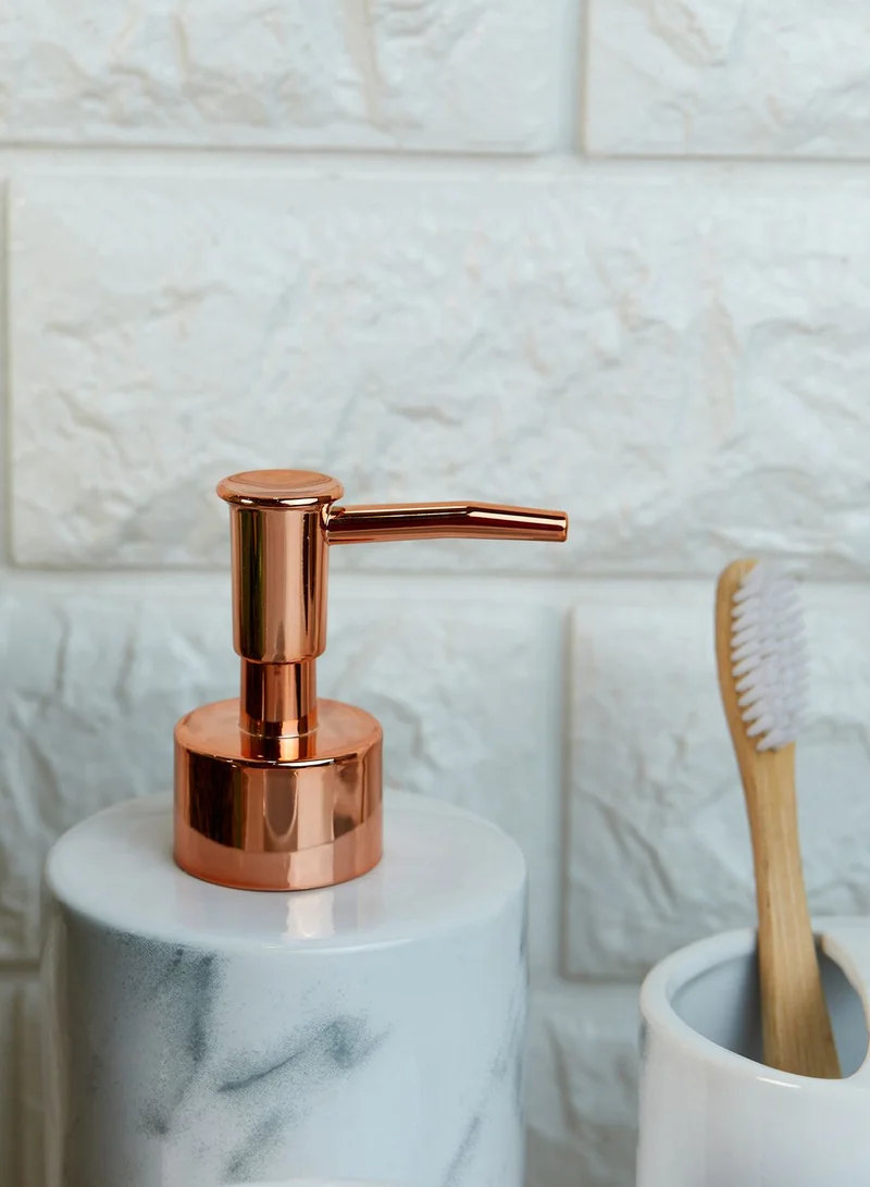 Noire Edit Marble & Rose Gold Bathroom Set