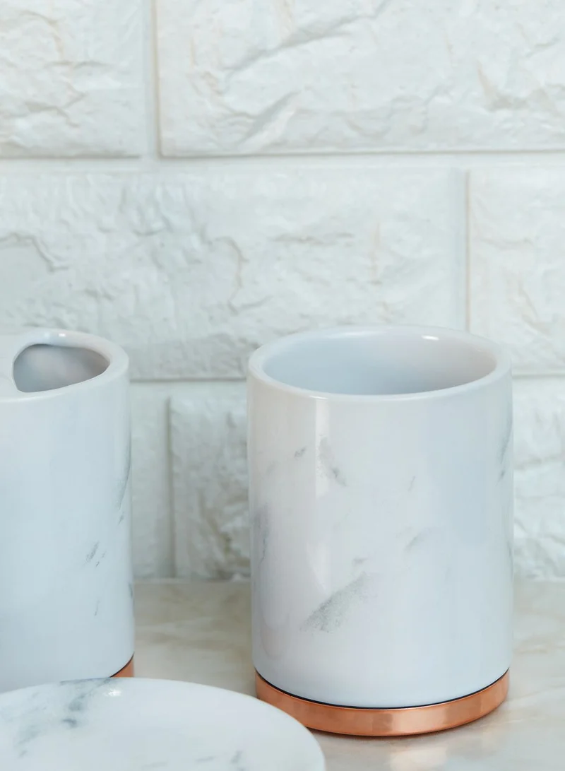 Noire Edit Marble & Rose Gold Bathroom Set