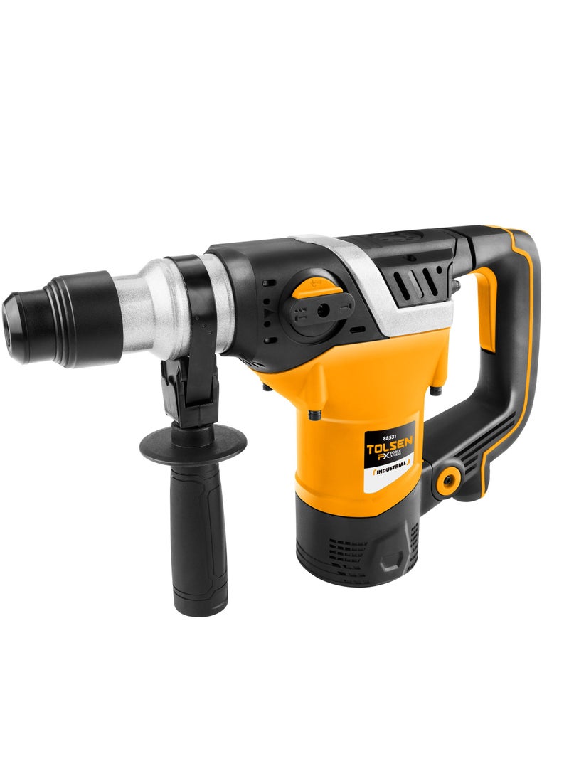 Tolsen Industrial Rotary Hammer Drill, Professional Grade, Yellow And Black