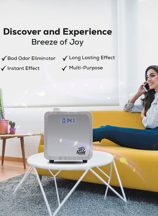 Dr Scent Dr Scent Breeze of Joy Essential Oil Small Diffuser Fragrance Machine-White