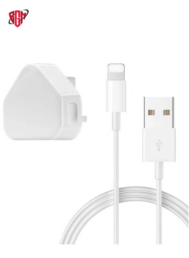 BGM 5V 1A Power Adapter Supply, USB Charger Cable and Plug Compatible for i Phone 5S, 6, 6S, 6 Plus, 6S Plus, 7, 7 Plus, 8, 8 Plus, XS, X, XS Max, 11, XR, i Pod Touch 5G Power Cord  - Image 1