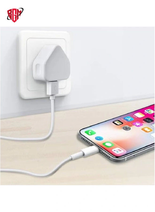 BGM 5V 1A Power Adapter Supply, USB Charger Cable and Plug Compatible for i Phone 5S, 6, 6S, 6 Plus, 6S Plus, 7, 7 Plus, 8, 8 Plus, XS, X, XS Max, 11, XR, i Pod Touch 5G Power Cord  - Image 2