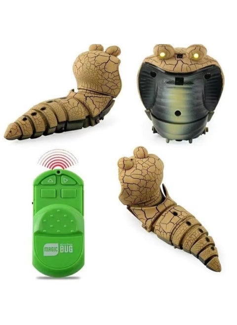 Electric Snake Boy Toy 7-10 Years Old Remote Control Simulation Model Toy For Children's Day Delivery-Color:Desert Gray Cobra Baby-[remote Control Version]-equipped With [25 Batteries]]