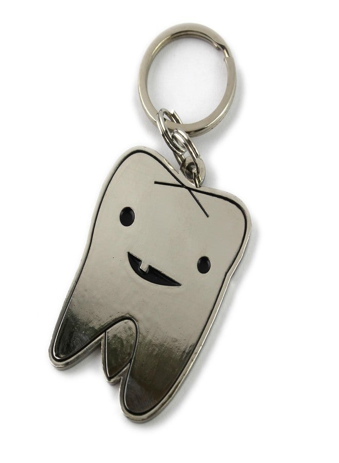 I Heart Guts Tooth Keychain - Flossin' Ain’t Just For Gangstas Enamel Dental Keychain for Dentists, Hygienists, Tooth Extraction Recovery, and Oral Surgery Patient Gifts - Image 5