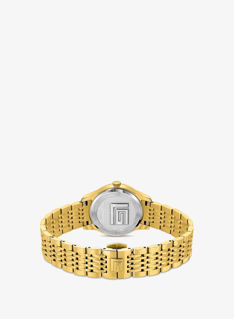 Guy Laroche Maxime Watch for Women with Gold Stainless Steel Bracelet 29 mm 5 Atm - Image 3