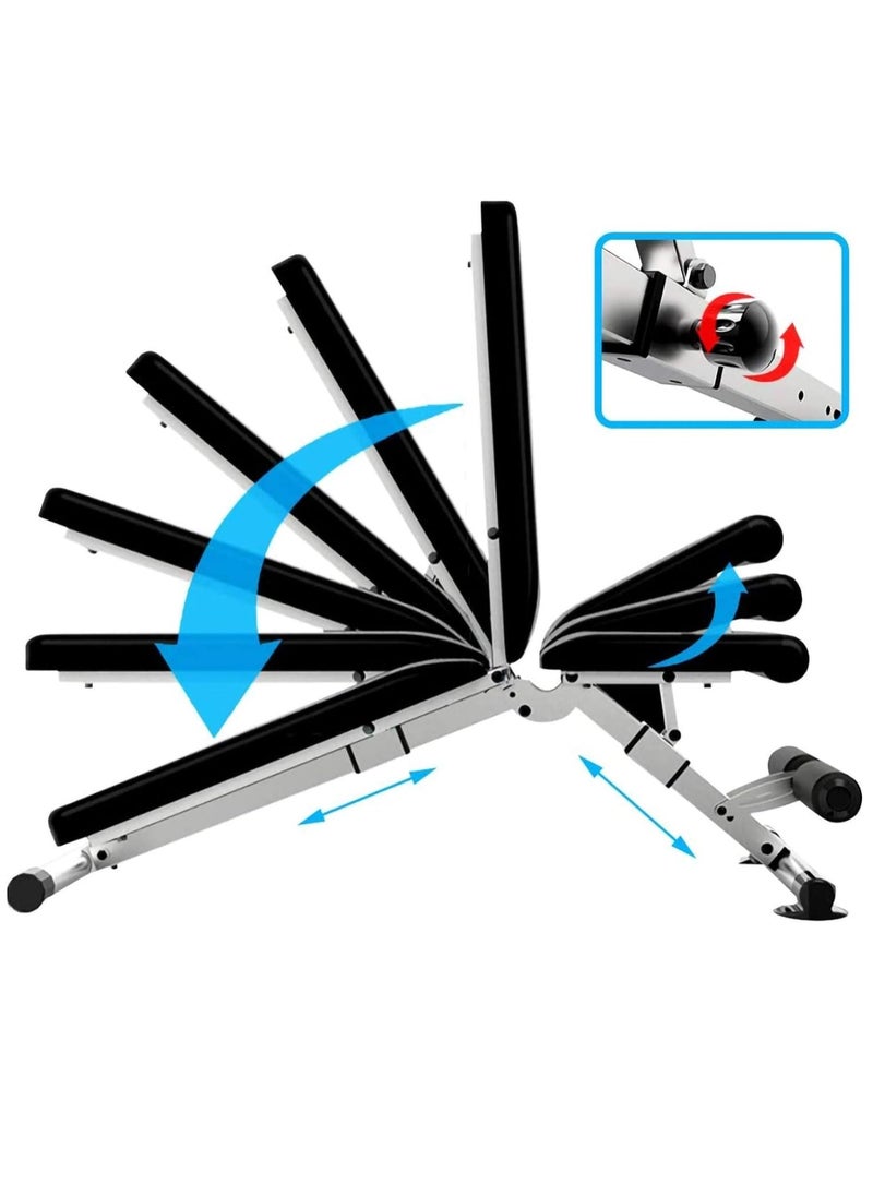 ALCOACH - Folding and adjustable weight lifting bench for chest exercises - Image 1