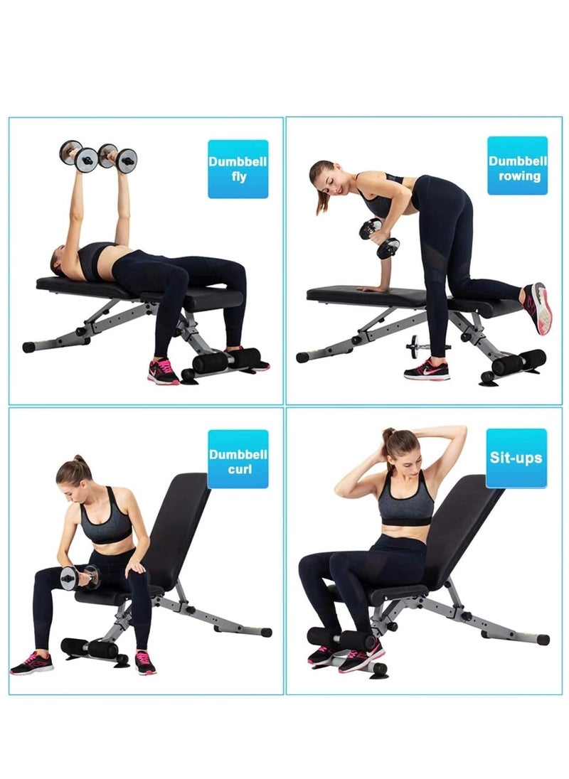 ALCOACH - Folding and adjustable weight lifting bench for chest exercises - Image 1