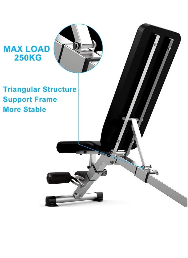 ALCOACH - Folding and adjustable weight lifting bench for chest exercises - Image 1