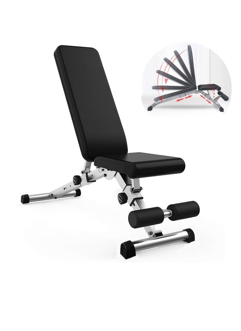 ALCOACH - Folding and adjustable weight lifting bench for chest exercises - Image 1