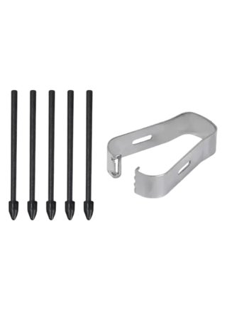 Touch Stylus S Pen Tips Replacement Nibs With Clip For Galaxy S24 S24 Ultra Tab S9 S9U S9FE S Pencil Metal Spare Nib (5 pcs) (Black) - pzsku/ZBF546A43C68309AD9E5AZ/45/_/1739288777/6bd1ba54-b912-460f-9aa9-9237b4fcd044