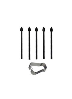 Generic Touch Stylus S Pen Tips Replacement Nibs With Clip For Galaxy S24 S24 Ultra Tab S9 S9U S9FE S Pencil Metal Spare Nib (5 pcs) (Black)  - Image 3