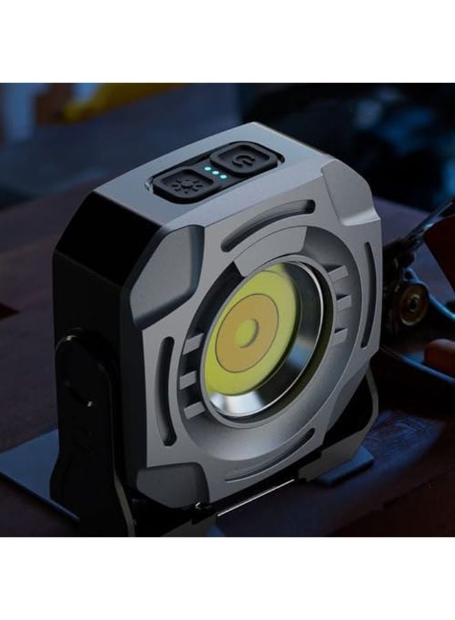 Gray Magnetic Rechargeable LED Work Light 2400LM 360 Degree Rotating Floodlight USB - Image 3