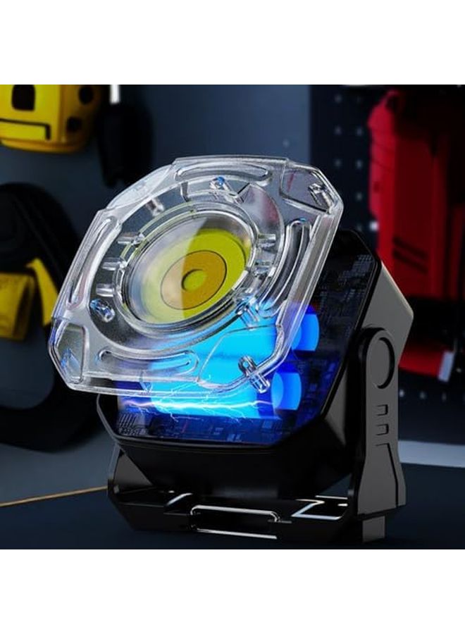 Gray Magnetic Rechargeable LED Work Light 2400LM 360 Degree Rotating Floodlight USB - Image 4