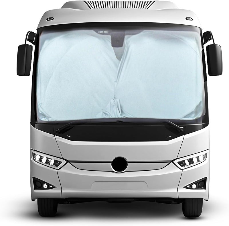 EcoNour RV Windshield Sunshade with Storage Pouch - XXL 102 x 51 inches for UV Rays & Heat Protection - Image 1