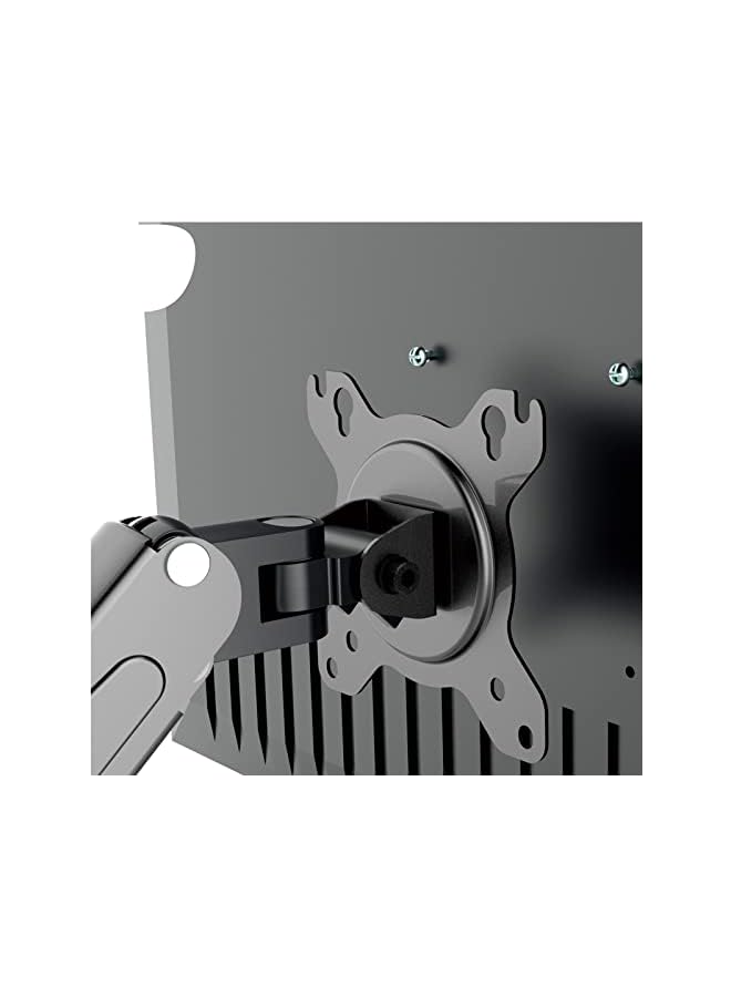 Zaboon Monitor Mount Stand, Articulating Gas Spring Monitor Arm, Adjustable Monitor Stand, Monitor Desk Mount with Clamp and Grommet Base - Fits 17 to 27 Inch LCD Computer Monitors - Image 5