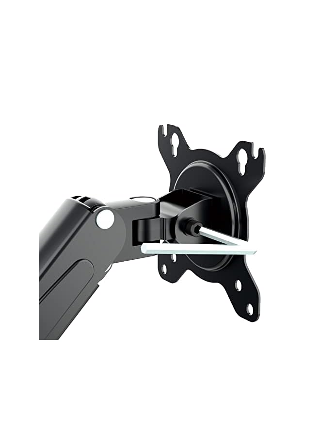 Zaboon Monitor Mount Stand, Articulating Gas Spring Monitor Arm, Adjustable Monitor Stand, Monitor Desk Mount with Clamp and Grommet Base - Fits 17 to 27 Inch LCD Computer Monitors - Image 3