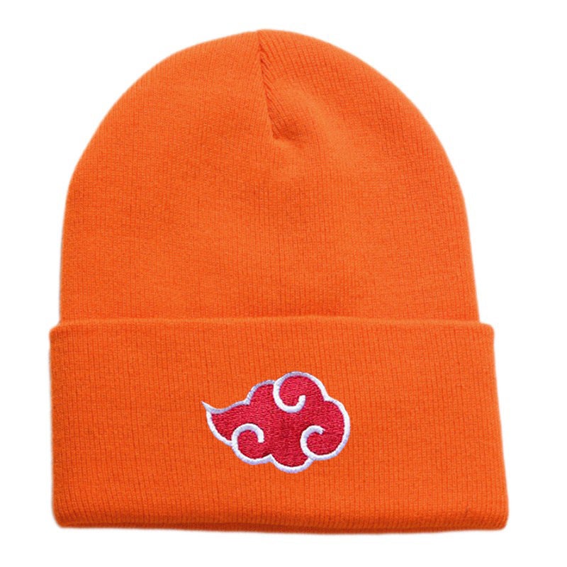 Naruto Cloud Knit Beanie Unisex Winter Warm Orange 