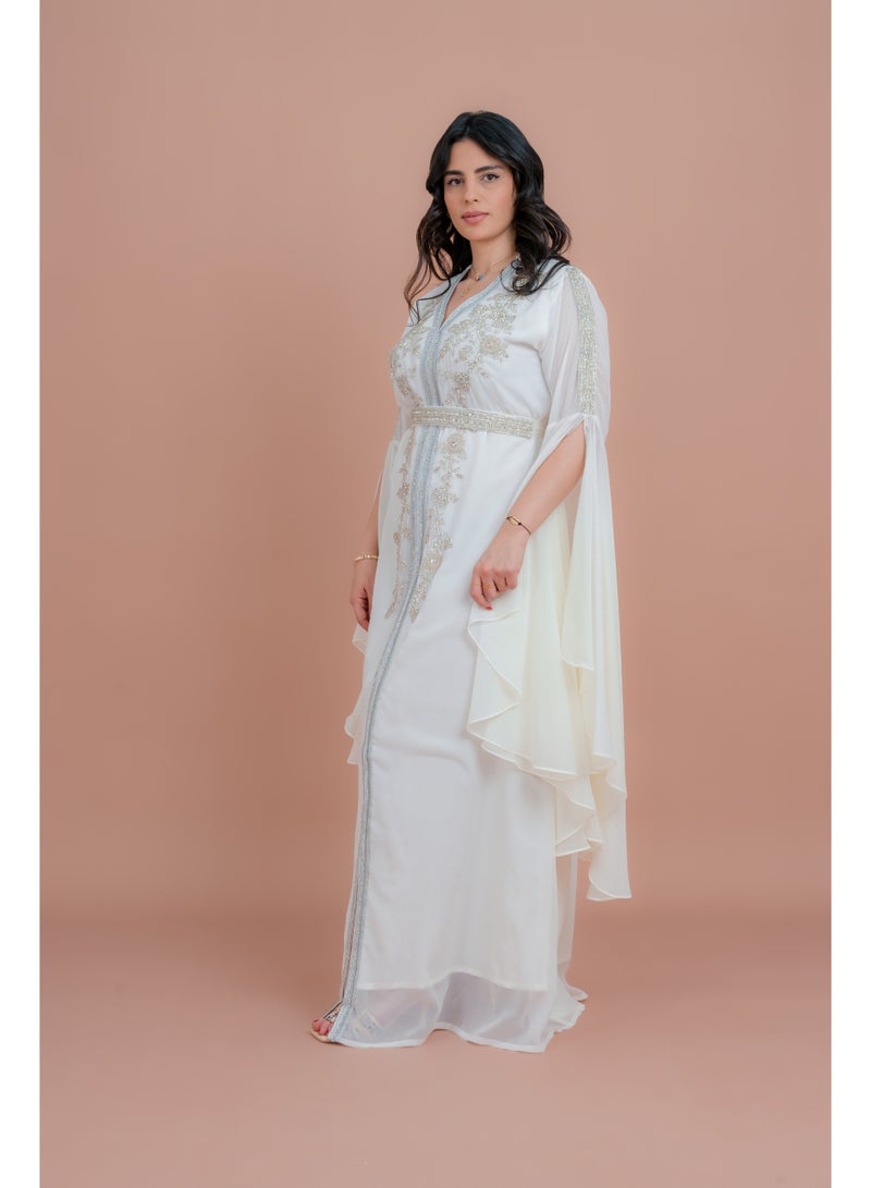 IKKXA Belted Elegant 2-Piece Kaftan - Image 3