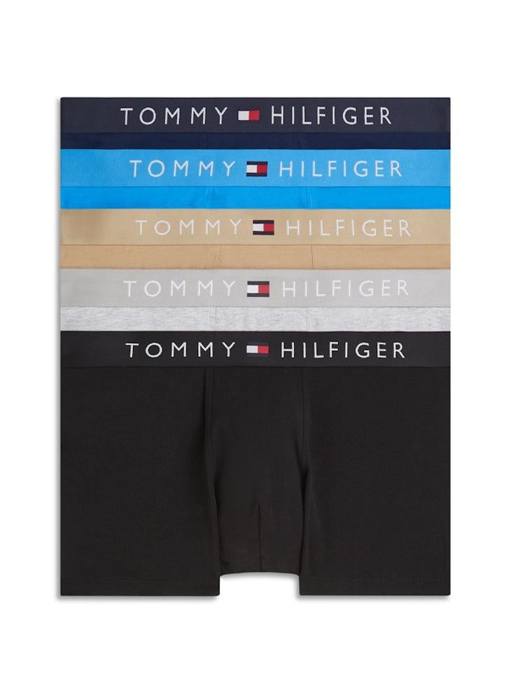 TOMMY HILFIGER 5-Pack TH Original Logo Waistband Trunks - Image 1