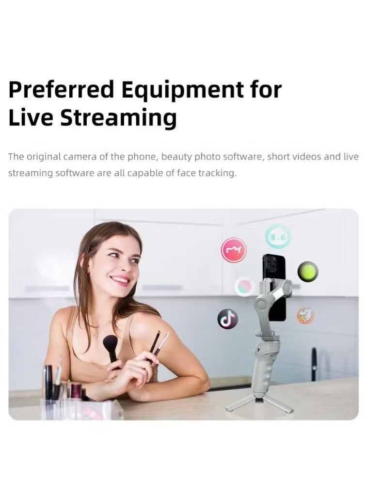 TOKQI 3-Axis Smartphone Gimbal Stabilizer for Android and iPhone with Face and Object Tracking - Image 2