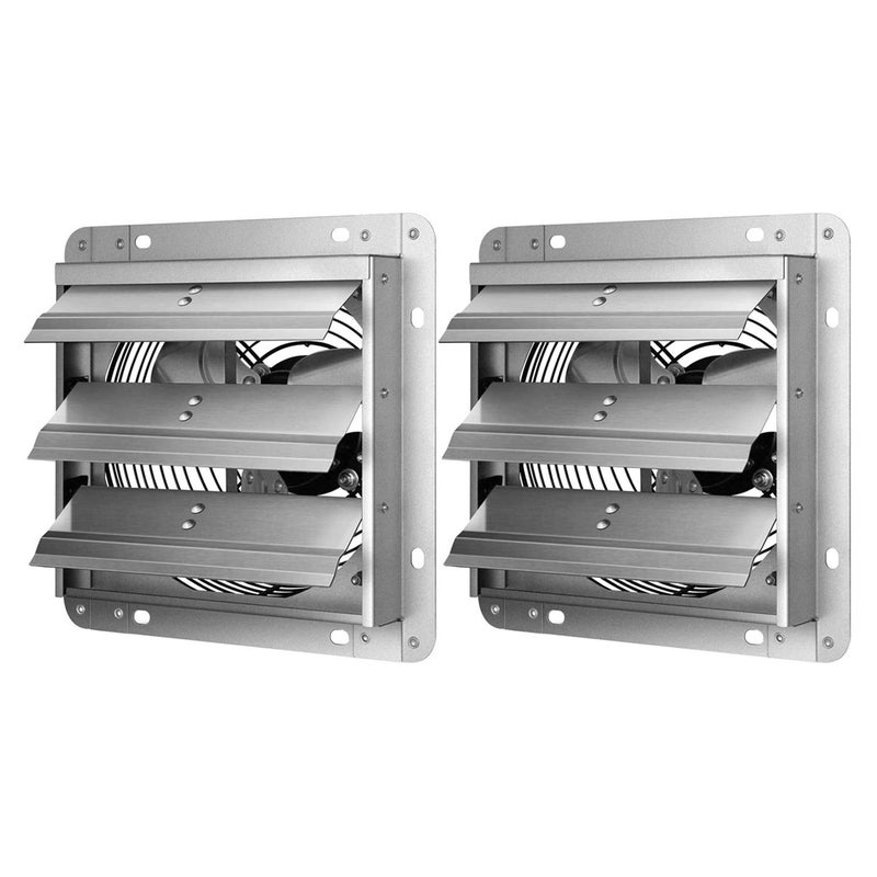 iPower iPower 7 Inch Shutter Exhaust Fan Silver  - Image 1