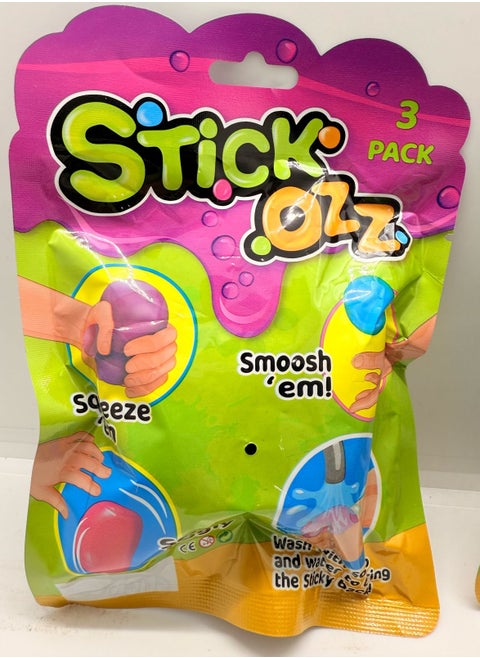 Fun squeeze toys for fun and play. Enjoy a unique sensory experience designed to provide squeezing and stretching fun. 3 pieces per pack: Each pack contains 3 pieces in assorted colors, allowing you to share the fun with friends and family. Attractive design: The toys feature bright designs and colors that attract attention and encourage play.