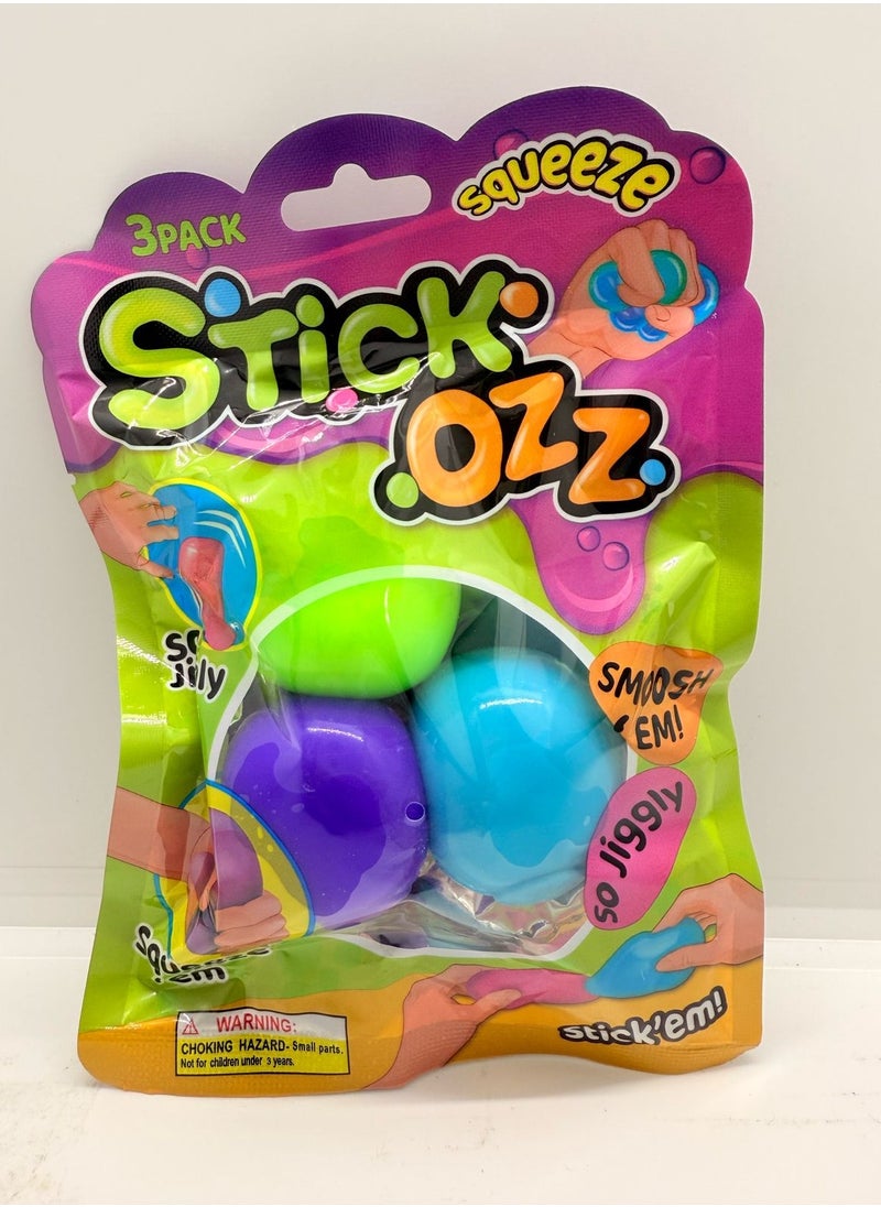 Fun squeeze toys for fun and play. Enjoy a unique sensory experience designed to provide squeezing and stretching fun. 3 pieces per pack: Each pack contains 3 pieces in assorted colors, allowing you to share the fun with friends and family. Attractive design: The toys feature bright designs and colors that attract attention and encourage play.