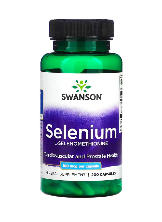 سوانسون سيلينيوم ، 100 مكجم ، 200 كبسولة