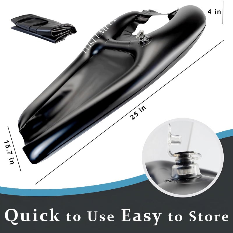 Tuseemple Portable Shampoo Bowl for Home, Portable Hair Washing Station for Sink, Hair Washing Tray for Sink at Home (Black) - Image 4