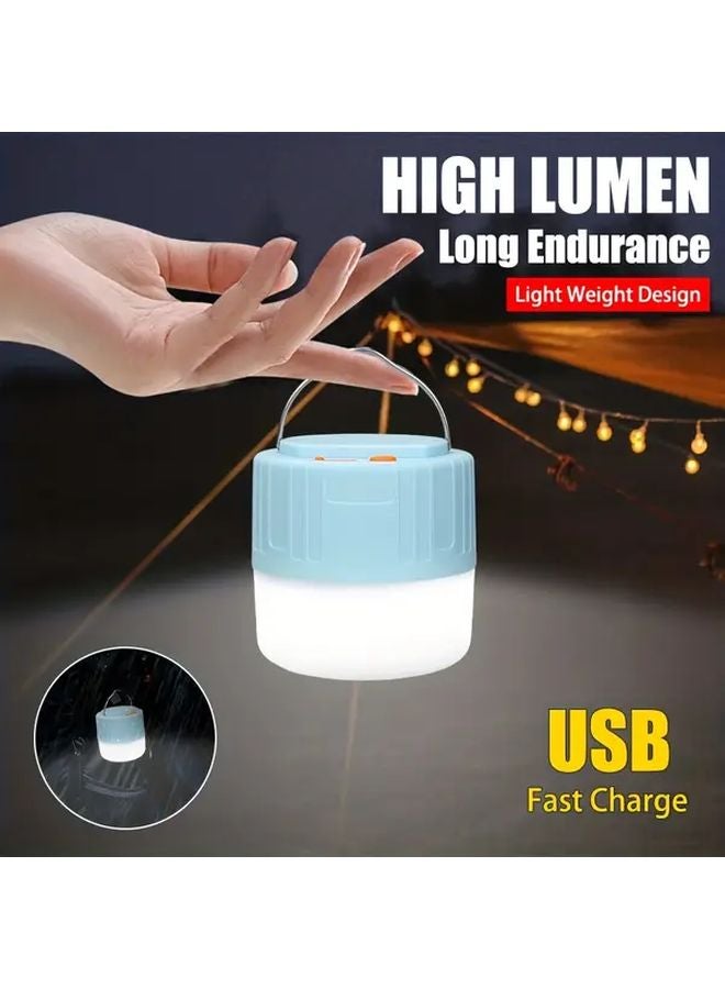 1 Pc Portable Hands Free Flashlight Camping Lantern Type C Rechargeable With Hook - Image 2