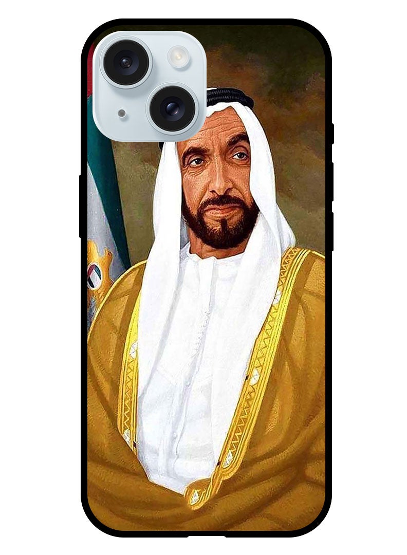 Theodor Protective Case Anti Scratch Shock Proof Bumper Cover For iPhone 15 Sheikh Zayed Painting - Image 1
