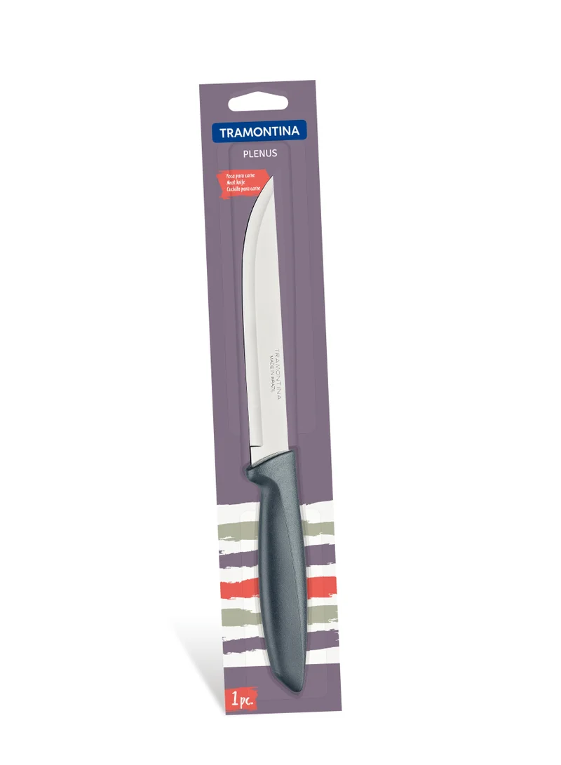 ترامونتينا Tramontina Plenus 6 Inches Kitchen Knife with Stainless Steel Blade and Grey Polypropylene Handle
