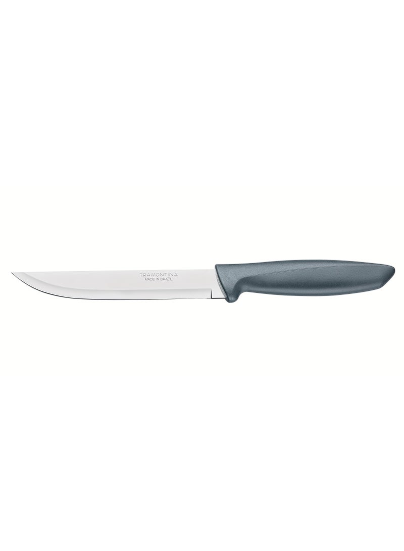 Tramontina Plenus 6 Inches Kitchen Knife with Stainless Steel Blade and Grey Polypropylene Handle - Image 1