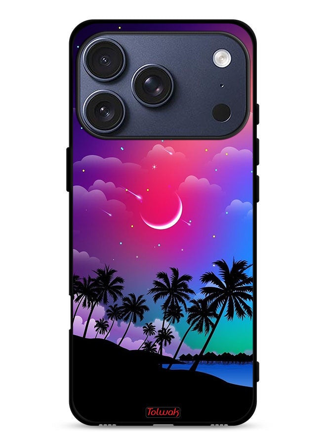 Tolwak Apple iPhone 17 Pro Protective Case Cover Moon In Night Art - Image 1