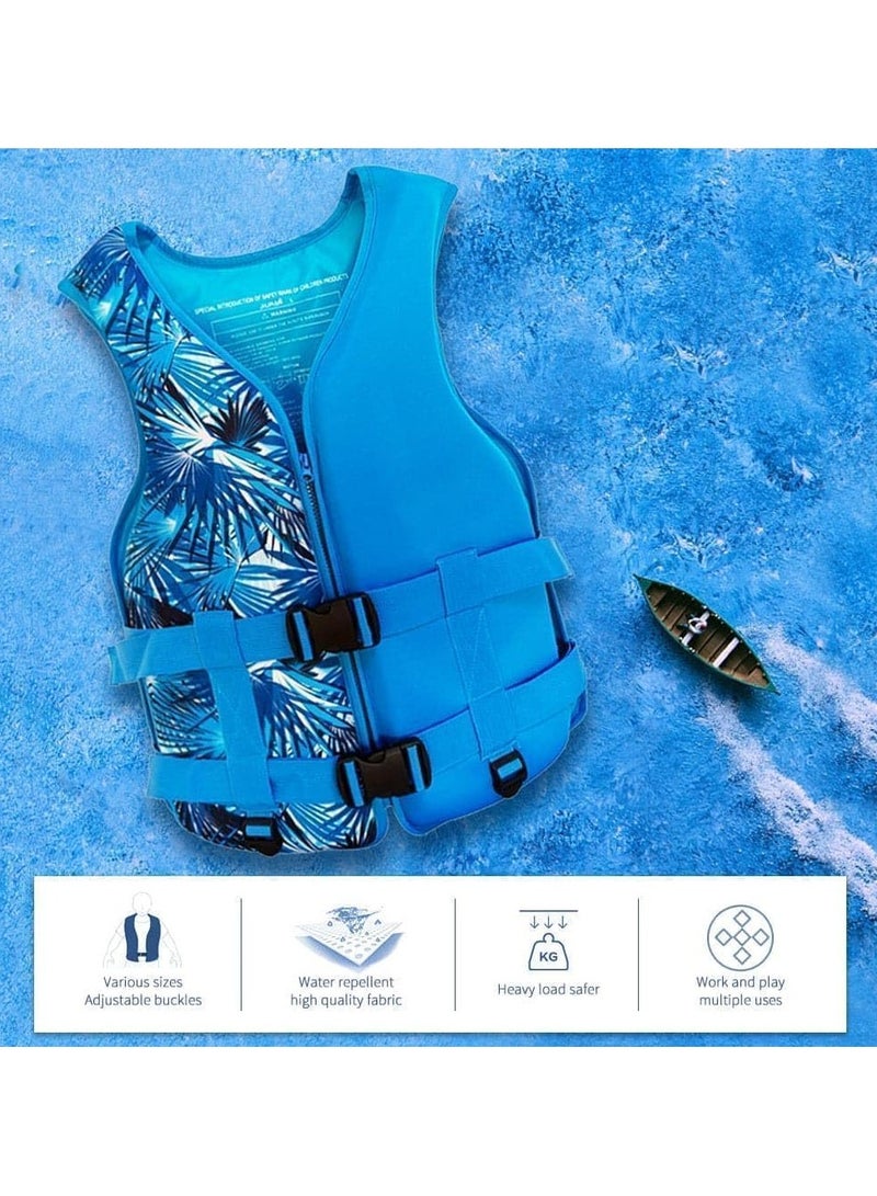 REBENUO Swim Suit Swimming vest for Adult Men & women Vest Sea Boat Vests Swimming Accessories Size Large for 60 to 75 Kg - Blue - Image 3