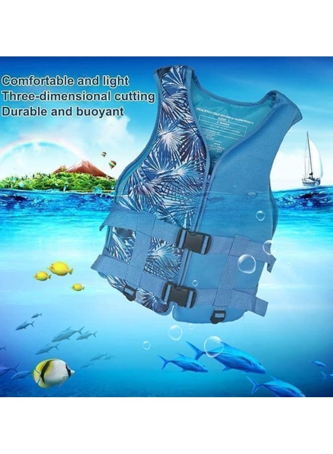REBENUO Swim Suit Swimming vest for Adult Men & women Vest Sea Boat Vests Swimming Accessories Size Large for 60 to 75 Kg - Blue - Image 4