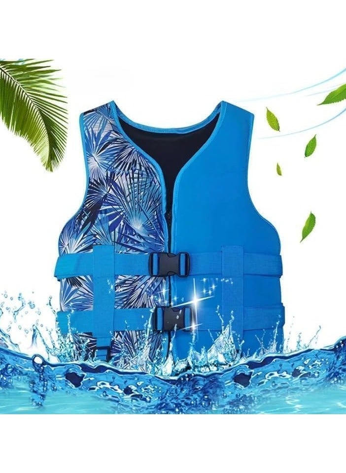 REBENUO Swim Suit Swimming vest for Adult Men & women Vest Sea Boat Vests Swimming Accessories Size Large for 60 to 75 Kg - Blue - Image 2