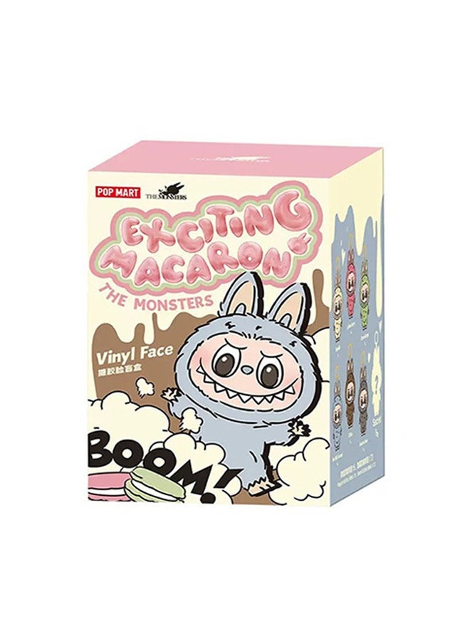 POP MART POP Mart Labubu Generation II Heart Macaron Vinyl Face Blind Box Plush Doll Toy Ornaments-Specifications:A Random One Of The First Generation-Color:High Quality  - Image 1