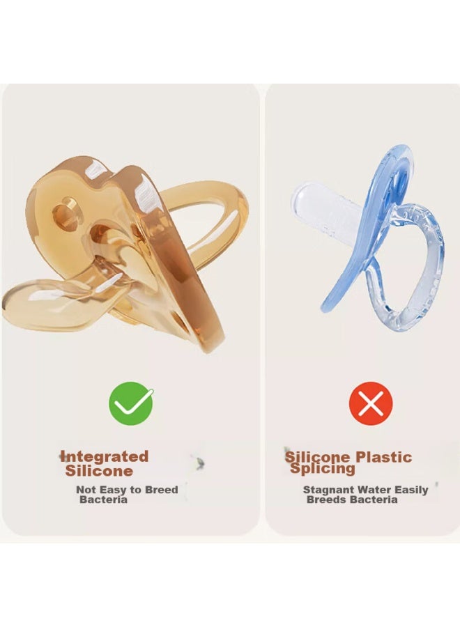 Cookss Pacifier, Ultra-soft All-silicone, For Newborns 0-3 Months, Anti-colic, Two-pack - Image 3