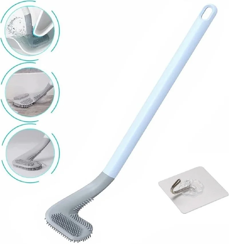 5 دي ام Golf Design Silicone WC Toilet Kitchen Cleaning Brush Hook